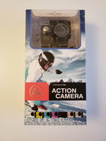 720p HD Action Camera with 1.5/2.0 inch screen and Waterproof Housing - Black