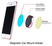 Magnetic Cell Phone Mount Holder - red